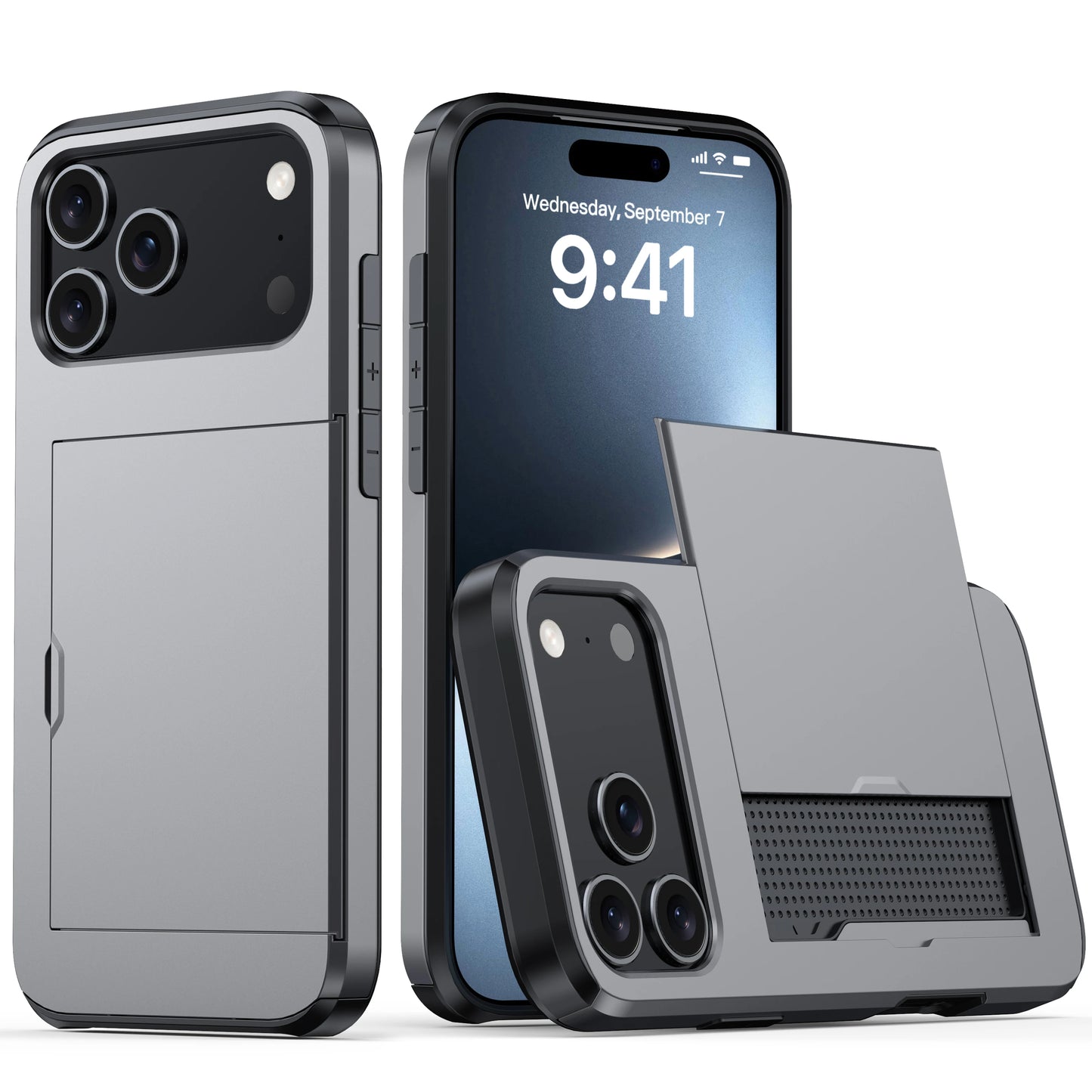 Premium Wallet Case for iPhone 17 Pro Max & 15 Series - Slim, Heavy Duty Protection with Hidden Card Holder