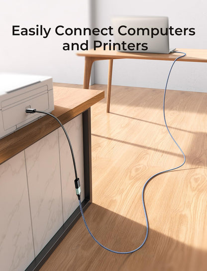 Unlock High-Speed Data Transfer with Our 2-Pack USB 3.0 Extension Cables - 6.6ft Braided Design for Ultimate Durability and Compatibility with All Your Devices