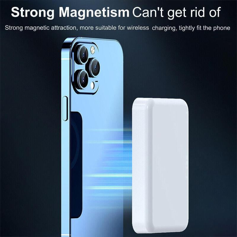 Power Up Anywhere: 5000mAh Magnetic Power Bank with Wireless Fast Charging for iPhone 17/16/15/14/13/12/Plus/Pro Max - Compact & Portable Battery Solution
