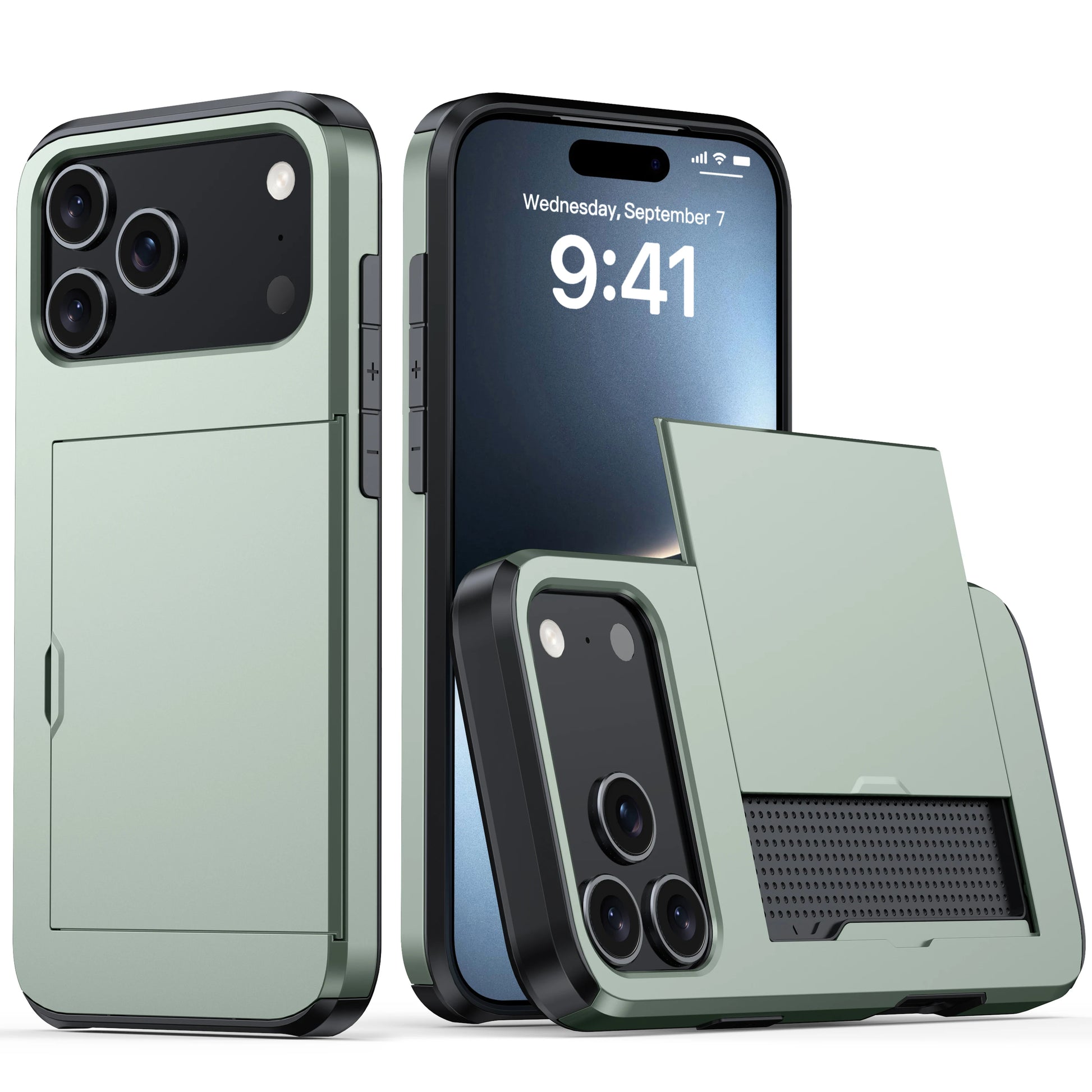 Premium Wallet Case for iPhone 17 Pro Max & 15 Series - Slim, Heavy Duty Protection with Hidden Card Holder