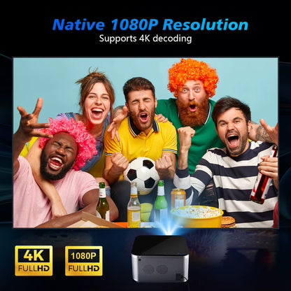 Transform Your Viewing Experience with the Ultimate 4K Smart Projector - Android 11, 580 ANSI, Full HD 1920x1080P, Wifi 6, BT 5.0, and Voice Control!