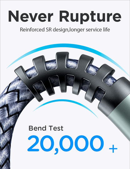 Unlock High-Speed Data Transfer with Our 2-Pack USB 3.0 Extension Cables - 6.6ft Braided Design for Ultimate Durability and Compatibility with All Your Devices