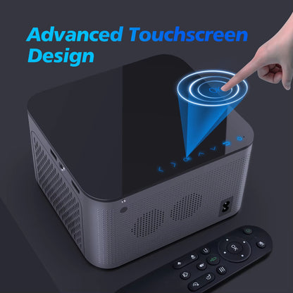 Transform Your Viewing Experience with the Ultimate 4K Smart Projector - Android 11, 580 ANSI, Full HD 1920x1080P, Wifi 6, BT 5.0, and Voice Control!